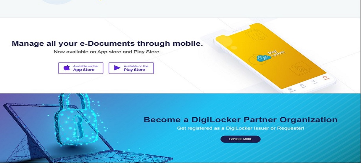 Digi Locker Website UI/UX Design